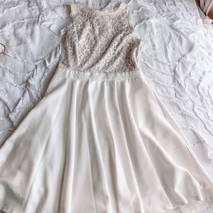 Francesscas White and Cream Dress